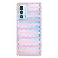 Motorola Edge 20 Pro | TPU bumper | Waves Roze
