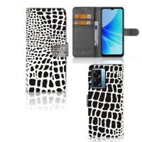 OPPO A77 5G | A57 5G | Telefoonhoesje | Met pasjeshouder | Slangenprint