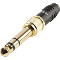 Hicon HI-J3563S Jackplug 3.5 mm Stekker, recht Aantal polen: 3 Zwart 1 stuk(s) - thumbnail