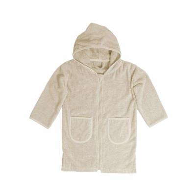 Funnies badjas katoen met rits creme-2-4 jaar