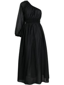 Matteau robe longue à design asymétrique - Noir