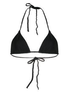 TOTEME haut de bikini triangle à dos nu - Noir