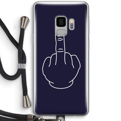F**k U: Samsung Galaxy S9 Transparant Hoesje met koord F**k U: Samsung Galaxy S9 Transparant Hoesje met koord