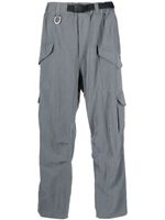 Y-3 pantalon ceinturé à poches cargo - Gris