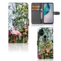 Telefoonhoesje | Met pasjeshouder | voor OnePlus Nord N10 Jungle