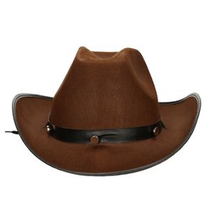 Guirca Carnaval verkleed Cowboy hoed Arizona - bruin - voor volwassenen - Western thema   -