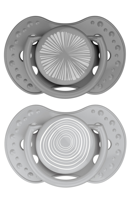 Difrax LOVI Dynamic Pacifier 0-3 months Harmony Dark Grey Light Grey - Fopspeen