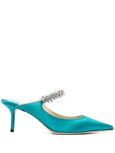 Jimmy Choo escarpins Bing à ornements en cristal 65 mm - Bleu