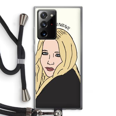 Mary Kate: Samsung Galaxy Note 20 Ultra / Note 20 Ultra 5G Transparant Hoesje met koord