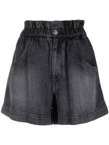 MARANT ÉTOILE short en jean Titea à taille élastiquée - Gris