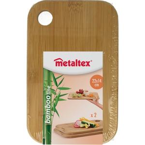Metaltex bambooplanken 22x14x1 cm 2 stuks