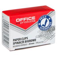 OFFICE products papierklemmen, 28 mm, gegalvaniseerd, doos van 100 stuks