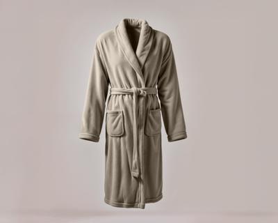 Dreamhouse Coral fleece bathrobe Taupe 2-4 jaar