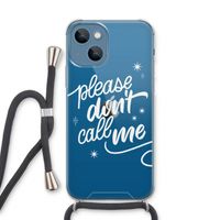 Don't call: iPhone 13 Transparant Hoesje met koord