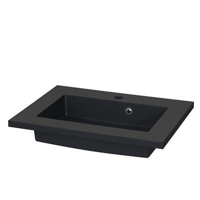 Tiger Wastafel S-line Quadro 60 cm Mat Zwart