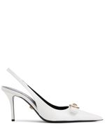 Versace escarpins en cuir 115 mm - Blanc - thumbnail