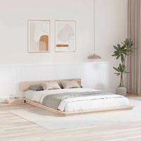 Bedframe Bruin 140 x 200 cm Hout