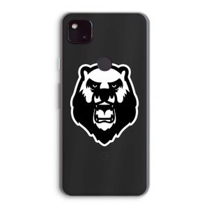 Angry Bear (white): Google Pixel 4a 5G Transparant Hoesje