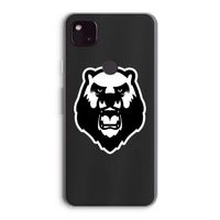 Angry Bear (white): Google Pixel 4a 5G Transparant Hoesje