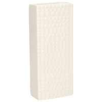 Waterverdamper - creme wit - keramiek - 400 ml - radiatorbak luchtbevochtiger - 7,4 x 17,7 cm