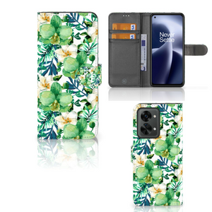 OnePlus Nord 2T Hoesje Orchidee Groen