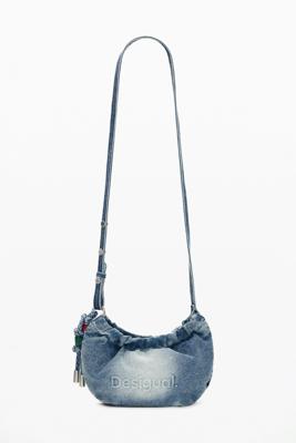 Grote schoudertas portemonnee logo - BLUE - U