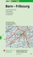 Wandelkaart - Topografische kaart 5016 Bern - Fribourg | Swisstopo - thumbnail