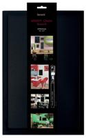 Securit krijtbord Woody ft 60 x 40 cm, zwart