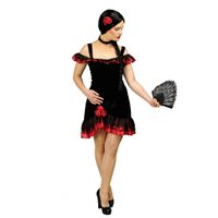 Spaanse flamenco  jurk dames met accessoires 44/46  -
