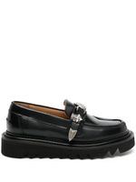 Toga Pulla stud-embellished leather loafers - Noir - thumbnail