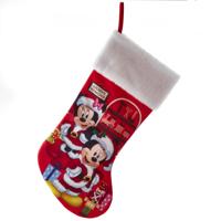 Kerstsok stof mickey l25cm - Kurt s adler