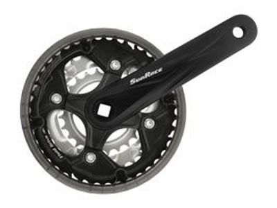 Sunrace Crankstel fcm500 24-34-42t 170 mm zwart/zilver