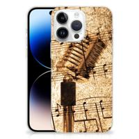 iPhone 14 Pro Max | Siliconen hoesje | met foto Bladmuziek
