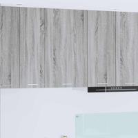 Hangkast Riga Grijs Sonoma en Wit 50 x 31 x 80 cm Bewerkt hout