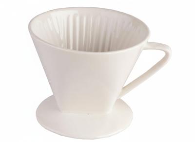 Cookinglife Koffiefilterhouder Barista Porselein - Maat 4 Cookinglife Koffiefilterhouder Barista Porselein - Maat 4