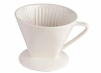 Cookinglife Koffiefilterhouder Barista Porselein - Maat 4 Cookinglife Koffiefilterhouder Barista Porselein - Maat 4