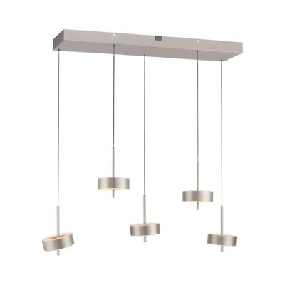 Paul Neuhaus 5-lichts hanglampQ-Rotate aluminium modern - 2249-95