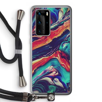 Chameleon Sun: Huawei P40 Pro Transparant Hoesje met koord