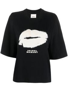 ISABEL MARANT t-shirt en coton à imprimé graphique - Noir