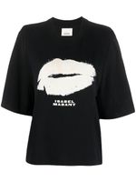 ISABEL MARANT t-shirt en coton à imprimé graphique - Noir - thumbnail