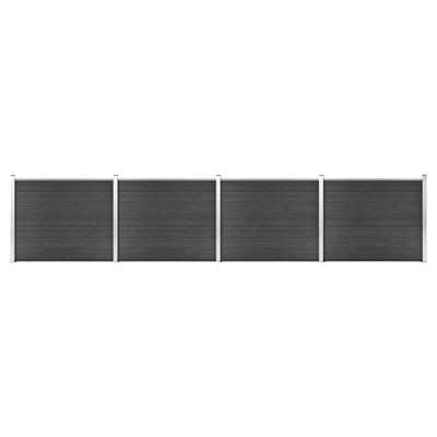 Schuttingpanelenset 699x146 cm HKC grijs