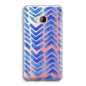 Blauwe pijlen: HTC U Play Transparant Hoesje