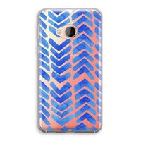 Blauwe pijlen: HTC U Play Transparant Hoesje