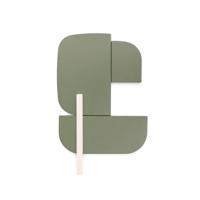 Kave Home Wandpaneel 'Danei' 50 x 30cm, kleur Groen/Wit