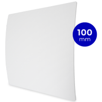 Whisper Design Ventilatierooster Vierkant (afvoer & Toevoer) Ø100mm - Kunststof - Wit