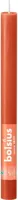 Bolsius dinerkaars rustiek shine 27cm earthy orange