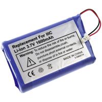 XCell PDA-accu Vervangt originele accu 170-0737, B520003 3.7 V 1600 mAh - thumbnail