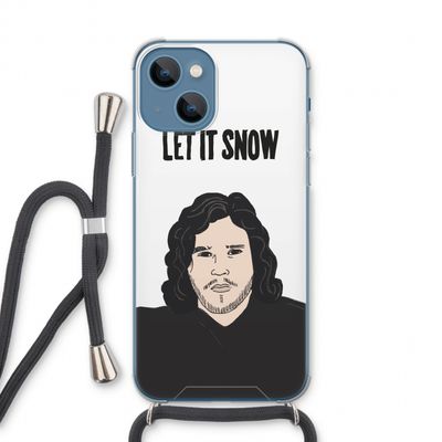 Let It Snow: iPhone 13 Transparant Hoesje met koord