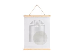 LIVARNO home A3 poster met houten frame (Abstract)