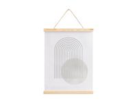 LIVARNO home A3 poster met houten frame (Abstract)